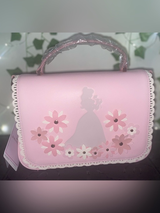 Loungefly Handbags - Loungefly Disney Princess Belle Pink Floral Crossbody Bag